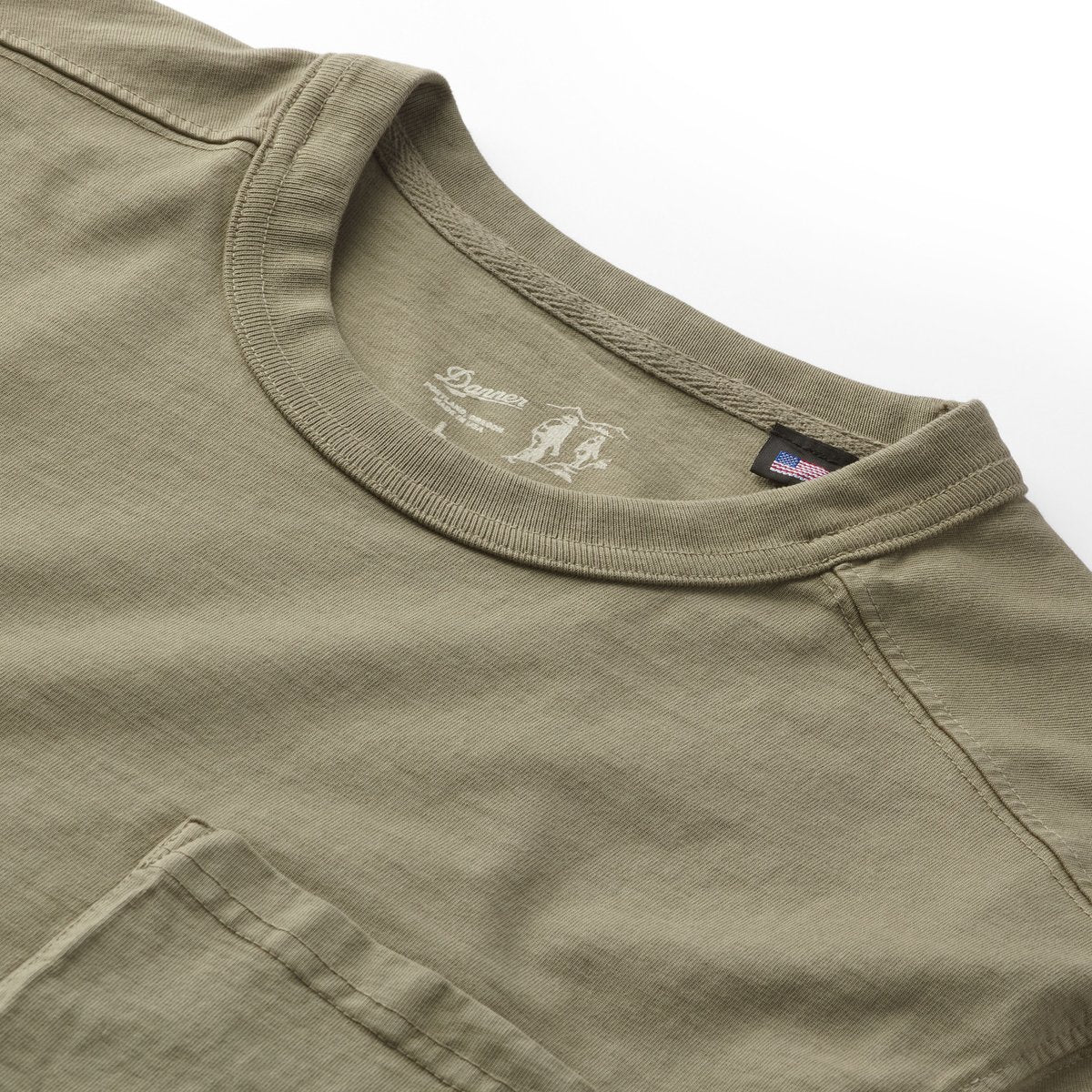 Heavyweight Pocket Tee Dusty Olive