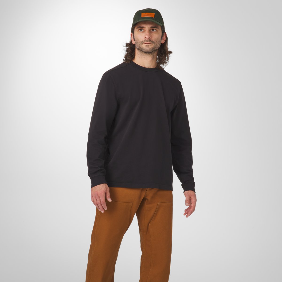 Heavyweight Long Sleeve Tee Black