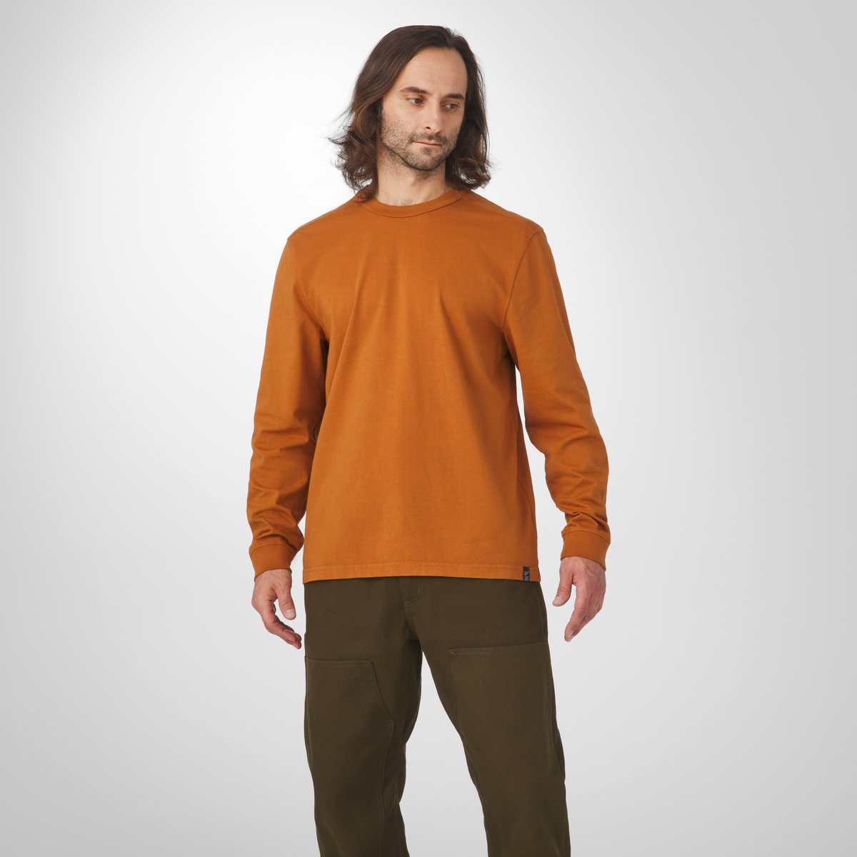 Heavyweight Long Sleeve Tee Glazed Ginger