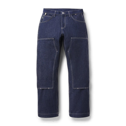 Kenton Double Knee Pants  Dark Wash Indigo