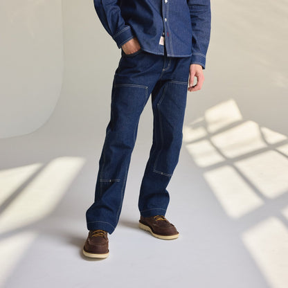 Kenton Double Knee Pants  Dark Wash Indigo