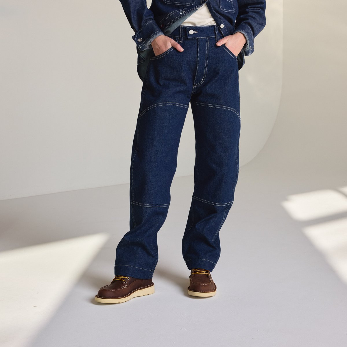Hawthorne Double Knee Pants  Dark Wash Indigo