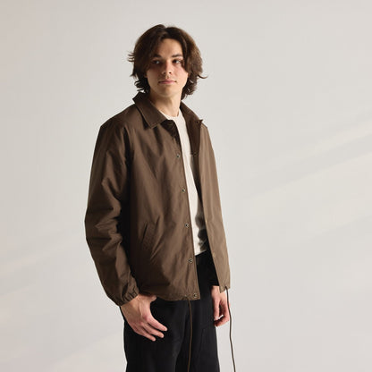 Waxed Primaloft® Coaches Jacket Brown