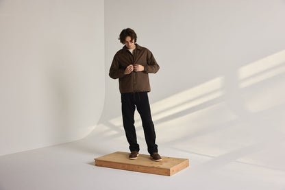 Waxed Primaloft® Coaches Jacket Brown
