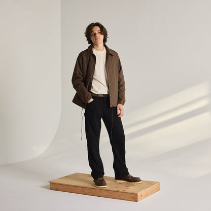 Waxed Primaloft® Coaches Jacket Brown
