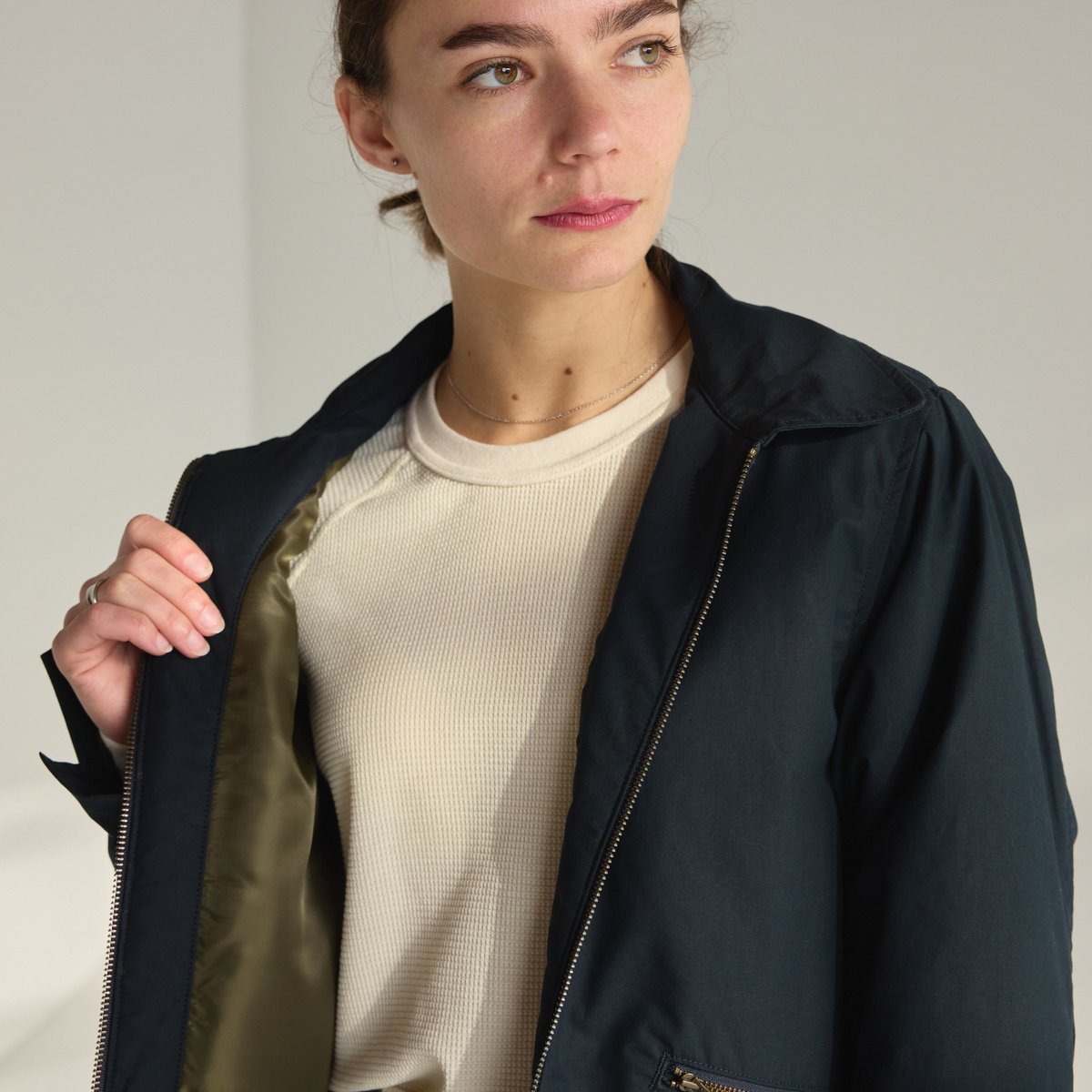 Waxed Primaloft® Coaches Jacket Navy