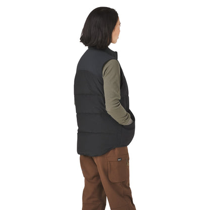 Zigzag Down Vest Black