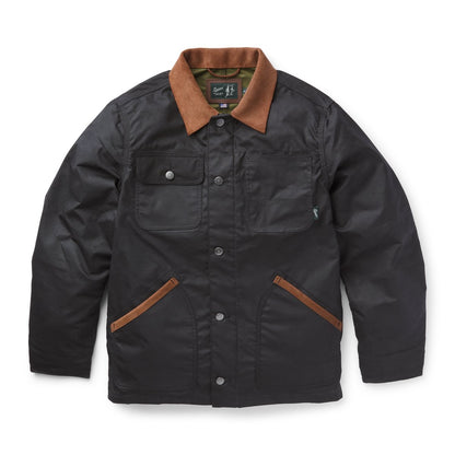 Shipyard Waxed Canvas Jacket  Black/Bison