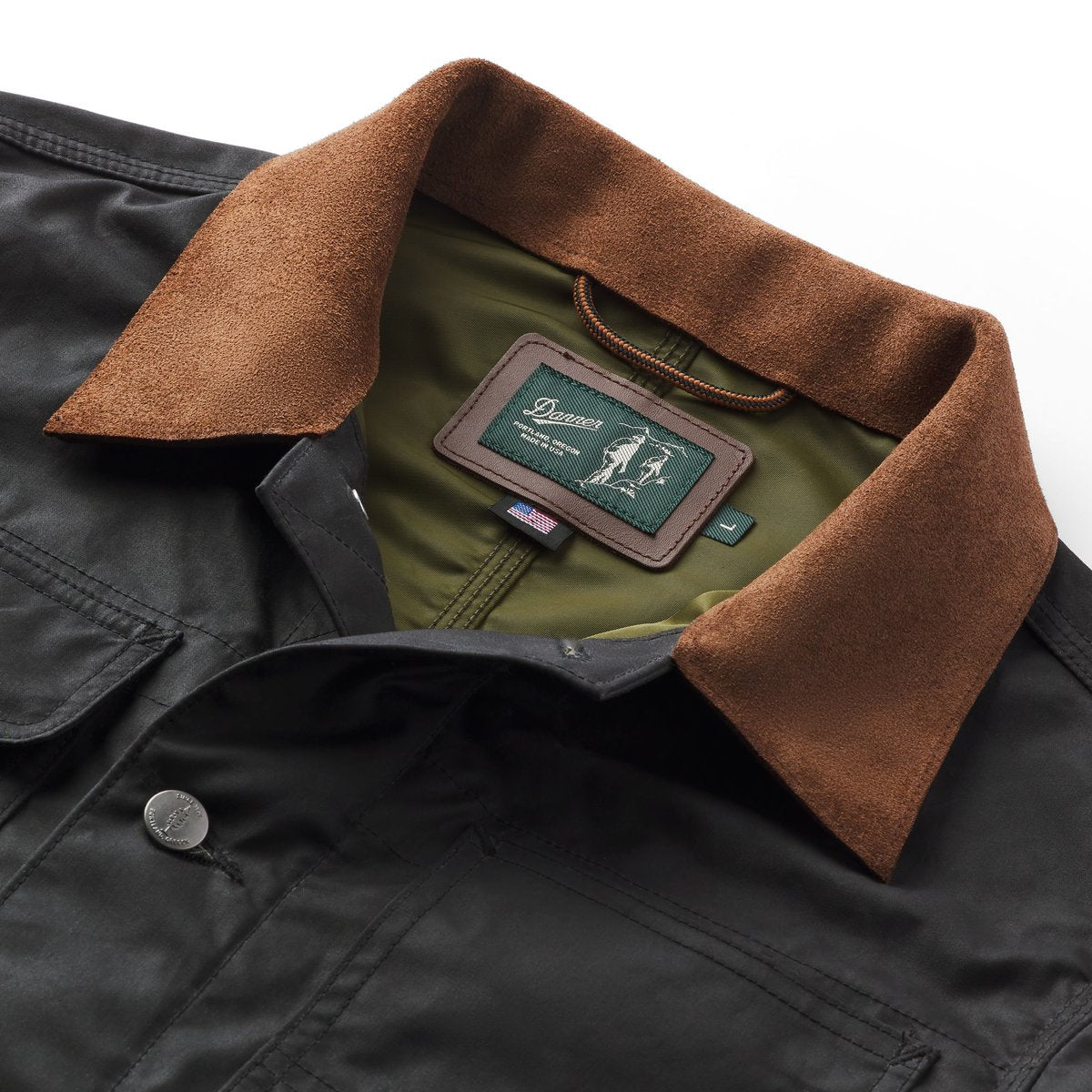 Shipyard Waxed Canvas Jacket  Black/Bison