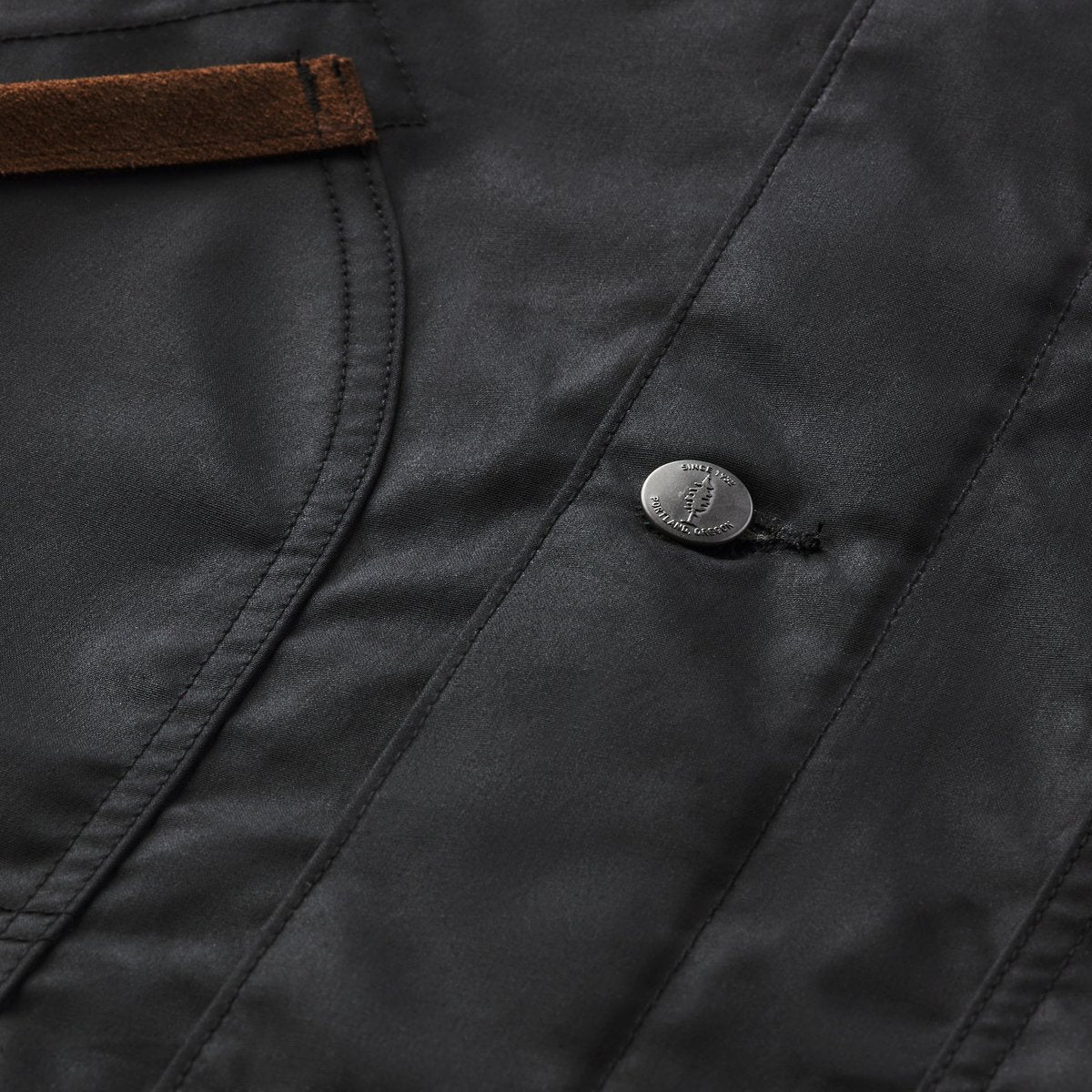 Shipyard Waxed Canvas Jacket  Black/Bison