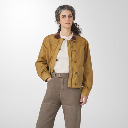 Maywood Waxed Canvas Jacket  Tan/Espresso