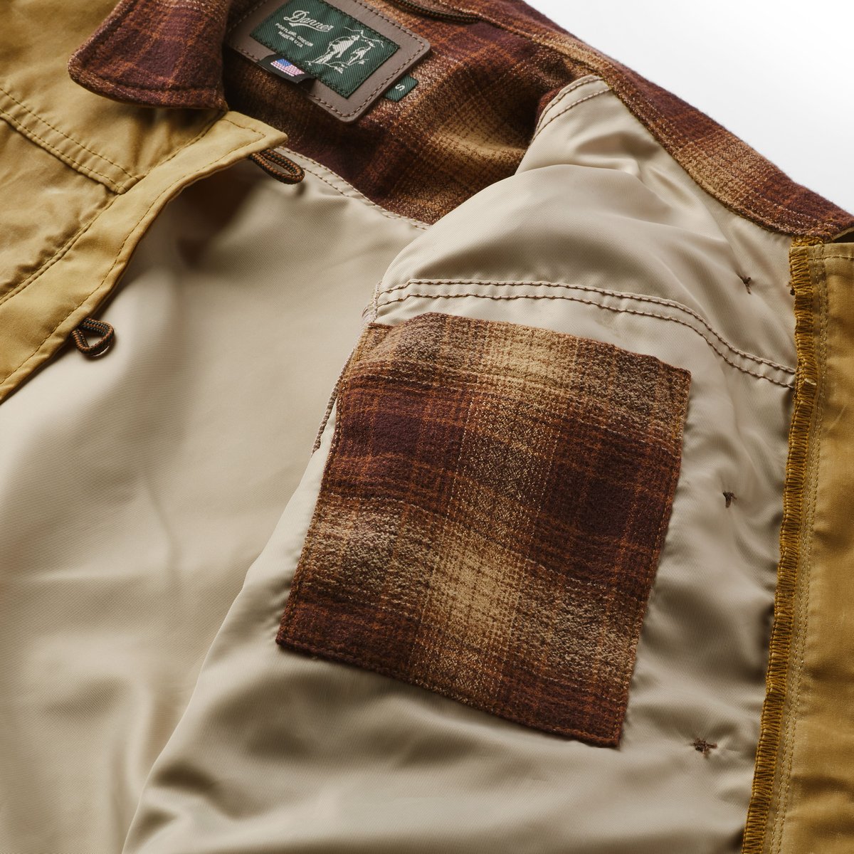 Maywood Waxed Canvas Jacket  Tan/Espresso