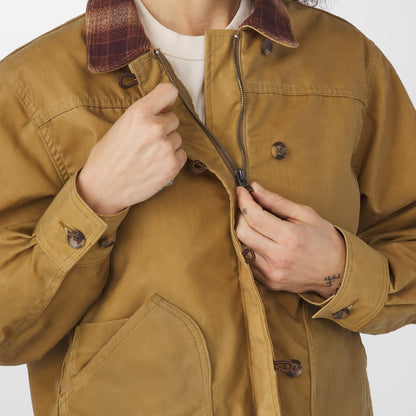 Maywood Waxed Canvas Jacket  Tan/Espresso