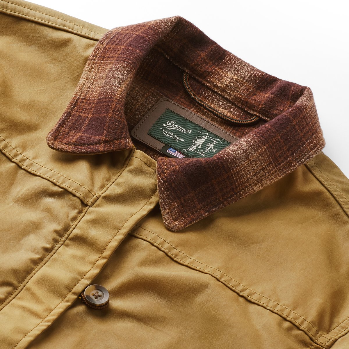 Maywood Waxed Canvas Jacket  Tan/Espresso