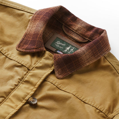 Maywood Waxed Canvas Jacket  Tan/Espresso