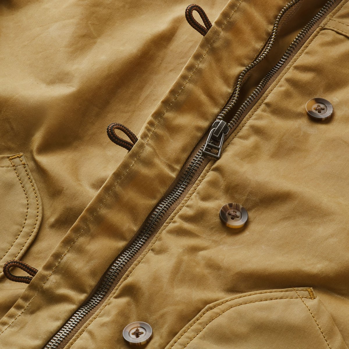 Maywood Waxed Canvas Jacket  Tan/Espresso