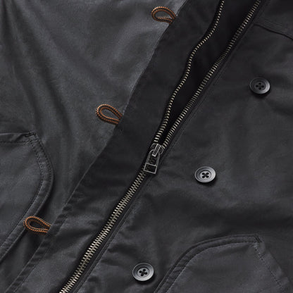 Maywood Waxed Canvas Jacket  Black/Earth
