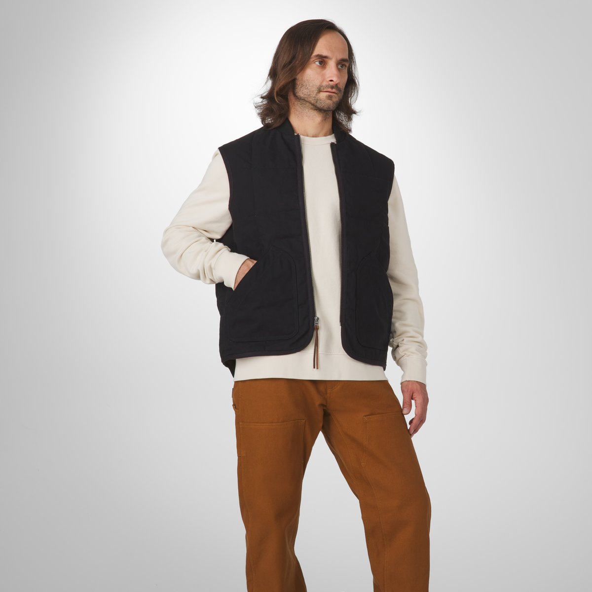 Oxbow Primaloft Vest  Black/Olive