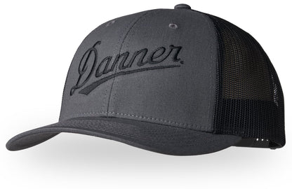 Embroidered Trucker Hat Charcoal/Black