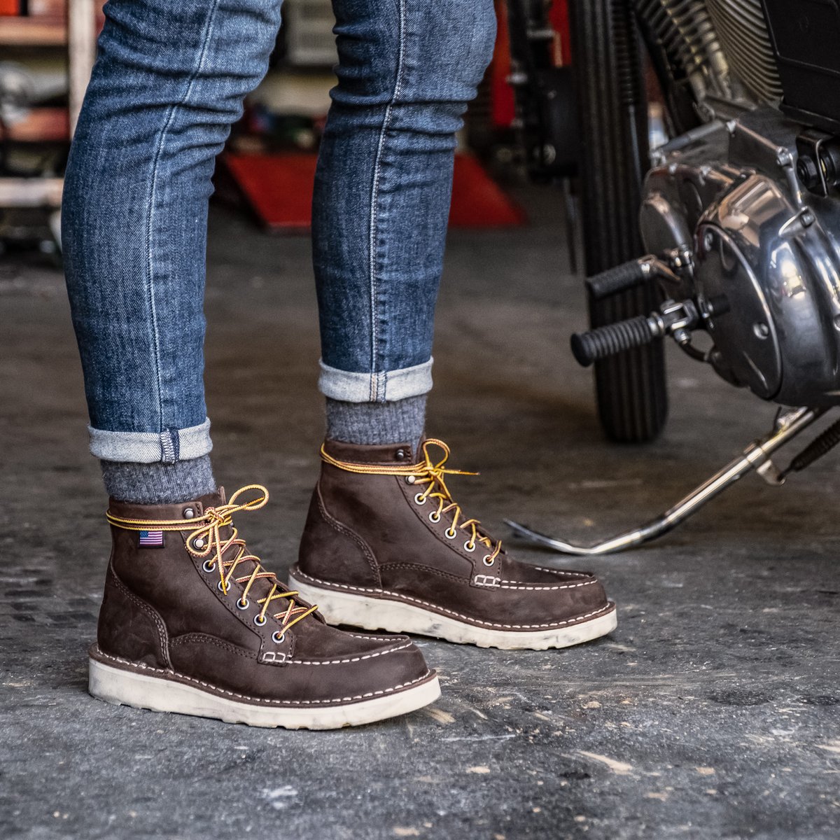 Bull Run Moc Toe 6" Brown Steel Toe