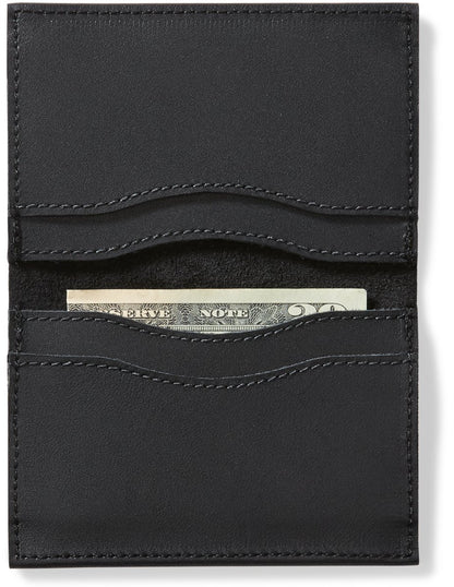 Leather Wallet 4.5" x 3.5" Black