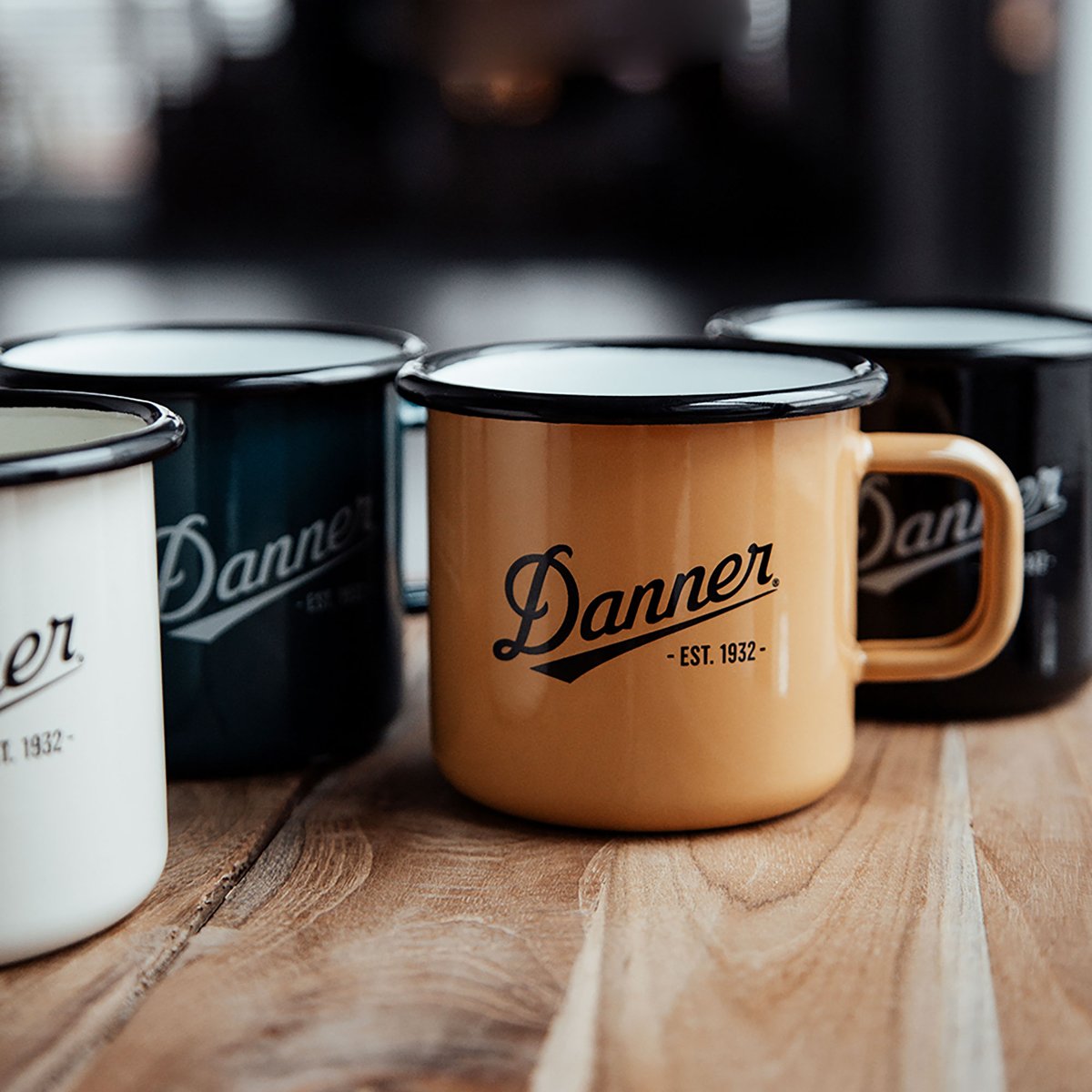 Enamel Camp Mug 12oz Apricot Yellow